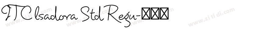 ITC lsadora Std Regu字体转换